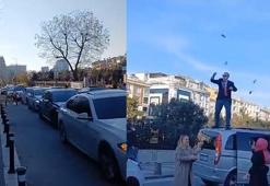 Zeytinburnu'nda yolu kapatan düğün konvoyundakilere ceza