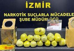 Peynir tenekelerinden 9 kilo 605 gram esrar çıktı