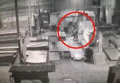 Büyükçekmece'de 14 yaşındaki çocuğun hayatını kaybettiği iş kazası güvenlik kamerasına yansıdı