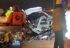 Sultangazi'de otomobil yol kenarına bırakılan dampere çarptı: 1 ölü, 2 yaralı