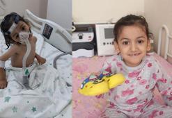 Yürüyemeyen SMA'lı Damla, giymeyi hayal ettiği ayakkabılarıyla uyuyor