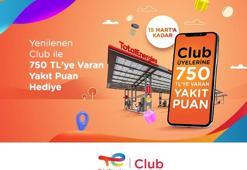 Club TotalEnergies üyelerine 750 TL'ye varan yakıt puanı hediye kampanyası