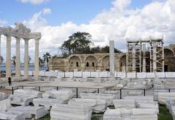 Gece kulübü girişi yapılan Athena Tapınağı, 1800 yıl öncesi haline dönüyor