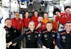 İlk Türk astronot için ISS'te karşılama töreni; işte Gezeravcı'nın mesajı