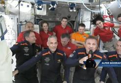 İlk Türk astronot için ISS'te karşılama töreni; işte Gezeravcı'nın mesajı