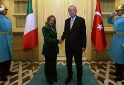 Cumhurbaşkanı Erdoğan, İtalya Başbakanı Meloni'yi kabul etti