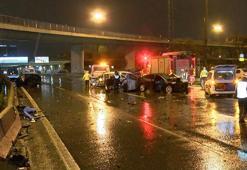 Ataşehir D-100'de zincirleme kaza; araçlara çarpan sürücü alkollü çıktı