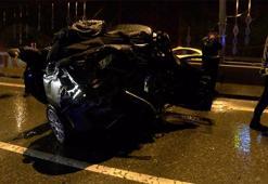 Maltepe D-100 Karayolu'nda refüje vuran otomobile çarptı: 4 yaralı