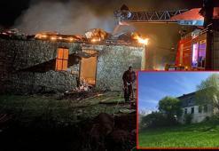 Samsun’da tarihi Hamit Ağa Konağı yandı