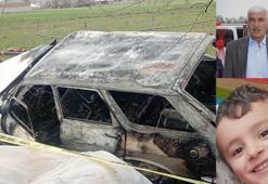 Denizli'de ağaca çarpan otomobil alev aldı; dede ile torunu öldü, 2 yaralı