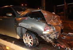 Alkollü yakalanan ehliyetsiz sürücü, 1 saat sonra kaza yaptı