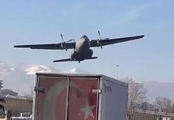 Kayseri'de arızalanan askeri uçak, zorunlu iniş yaptı