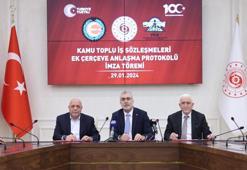 Bakan Işıkhan: Kamu Toplu İş Sözleşmeleri Ek Çerçeve Anlaşması Protokolü'nü imzaladık