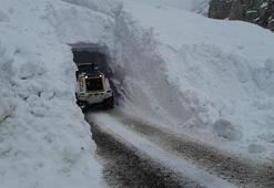 Yüksekova'da çığ düştü, yol açma çalışmasında boşluğa yuvarlanan personel yaralandı