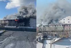 Sultangazi'de ayakkabı imalathanesinde yangın