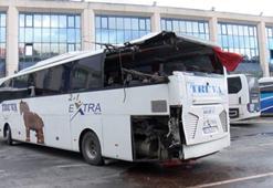 15 Temmuz Demokrasi Otogarında iki otobüs çarpıştı