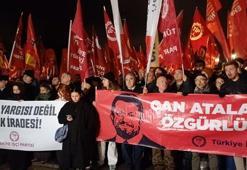 Can Atatay'ın milletvekilliğinin düşürülmesi protesto edildi