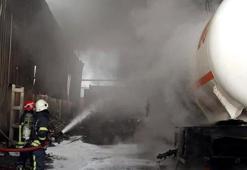 Fabrikada boş LPG tankında kumlama işlemi sırasında patlama: 1 işçi yaralı