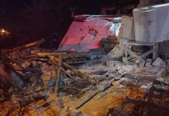 Malatya'da metruk bina çöktü