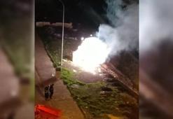 Trafodaki patlama kamerada