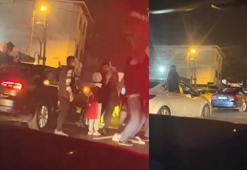 Başakşehir'de asker uğurlama konvoyunda trafiği kapatıp meşale yaktılar