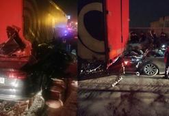 Mersin’de otomobil, TIR’a arkadan çarptı: 1 ölü, 3 yaralı