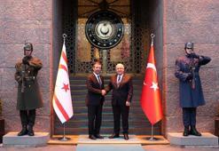 Bakan Güler, KKTC Dışişleri Bakanı Ertuğruloğlu ile bir araya geldi