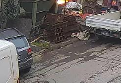 Başakşehir'de demir döküm atölyesindeki patlama anı kamerada