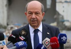 KKTC Cumhurbaşkanı Tatar, Adıyaman'da İsias Otel'in enkazında incelemede bulundu