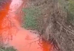 Bursa'da Demirtaş Deresi, kimyasal atıklar nedeniyle turuncuya döndü