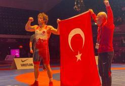 Avrupa Güreş Şampiyonası'nda milli sporcu Selçuk Can'dan altın madalya
