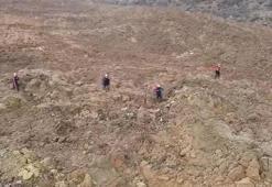 Maden sahasında toprak altında kalan 9 işçiyi arama çalışmalarında 3'üncü gün