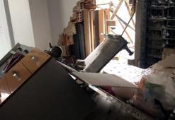 Avcılar'da inşaata beton dökülürken yan binanın duvarı delindi