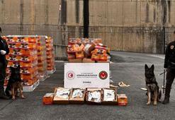 Hurma yüklü konteynerde 36 milyonluk 22,5 kilogram metamfetamin ele geçirildi