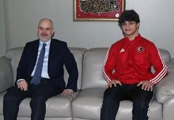 Başdanışman Kılıç, Avrupa Şampiyonu Berber’le bir araya geldi