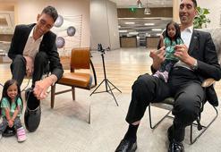 Dünyanın 'en uzun erkeği' Sultan Kösen ile 'en kısa kadını' Jyoti Amge, ABD'de buluştu