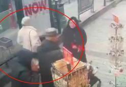 Sultanahmet'te turistin cebinden telefonu çalan hırsız kamerada