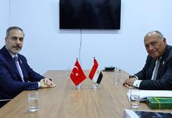 Bakan Fidan, Mısırlı mevkidaşı Şukri ile bir araya geldi