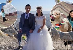 40 ülke 200 şehir gezen Güney Koreli, Türkiye'de evlendi