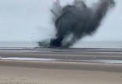 Belçika’da 2. Dünya Savaşı’ndan kalma bomba sahilde imha edildi