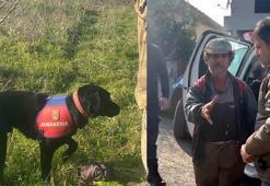 İz takip köpeği 'Voltaj', kaybolan engelliyi ormanda buldu