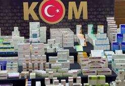 Beylikdüzü'nde bir iş yerinde 35 milyon liralık kaçak ilaç ele geçirildi
