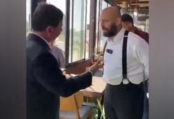 CHP Muğla Büyükşehir Belediye başkan adayı Aras ile İYİ Parti Bodrum Belediye başkan adayı Süer arasında 'tokalaşma' gerginliği