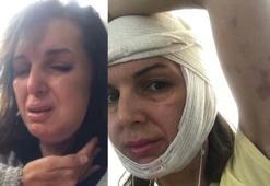 Güzellik salonunda topuklu ayakkabı dayağı