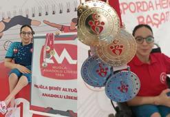 Muğlalı bedensel engeli sporcu zirvede