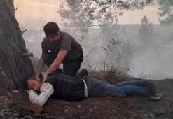 Ormandaki yangında yerde yatarken bulundu; 'Isınmak amacıyla yaktım' dedi