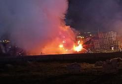 Bursa'da palet fabrikasında yangın