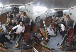 Başakşehir'de İETT şoförünün bıçaklandığı yol kavgası kamerada