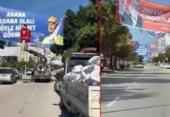 Görüntü kirliliği ve ölümlü trafik kazası nedeniyle Adana'da seçim afişleri kaldırılıyor
