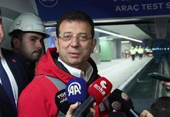 İmamoğlu Ümraniye - Ataşehir - Göztepe metro hattının test sürüşüne katıldı
